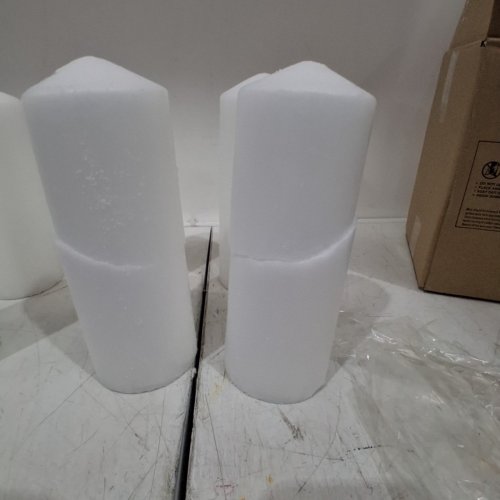 6PK STONEBRIAR TALL 3 X 6 INCH UNSCENTED IVORY PILLAR CANDLE SET, 65H+ BURN TIME (SB-SP-3548A) image 3