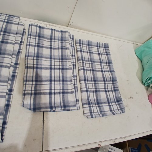 2PC JP FERNANDES PORTUGUESE FLANNEL SHEET SET- KING -BLUE/WHITE - (MODEL:2906663) image 3