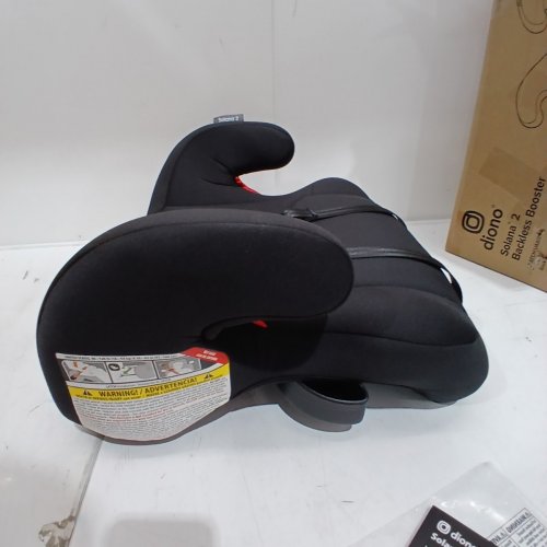 DIONO SOLANA 2 LATCH XL FORWARD FACING BACKLESS BOOSTER SEAT - 40LBS-120LBS / UP TO 63" - BLACK (MODEL: ‎32100-CA-01) image 4
