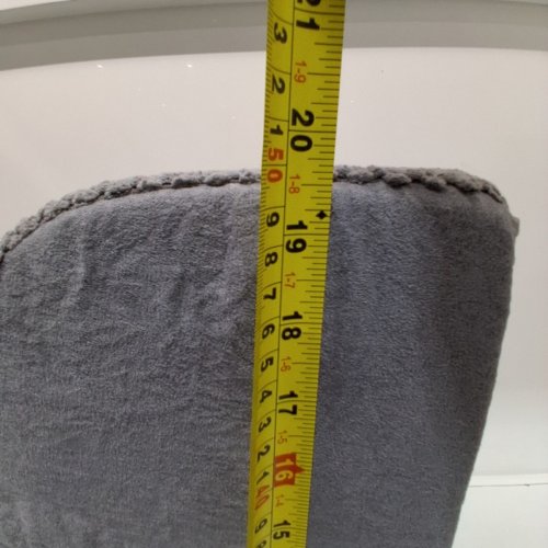 4-STEP CORDUROY PET STAIRS - 28" X 19.5" - GREY image 4