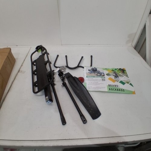 ROCKBROS REAR CARGO BICYCLE RACK - 50KG (110LBS) CAPACITY - BLACK (MODEL: HJ1007) image 2