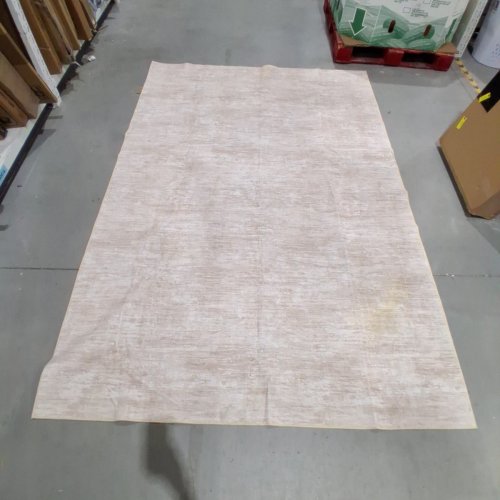 WASHABLE NO SLIP THIN MODERN ABSTRACT SOFT AREA RUG - 6FT X 9FT - BIEGE/TAN image 2
