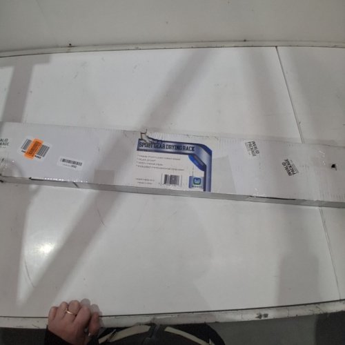 WISHIFY RUSTPROOF HOCKEY GEAR STORAGE/DRYING RACK WITH CLIPS- 55"X 22"- WHITE image 4