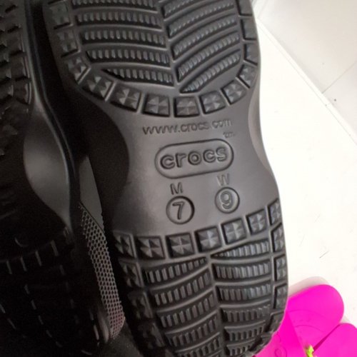 CROCS BAYA UNISEX SLIDE - MENS 7 - WOMENS 9 - BLACK image 3