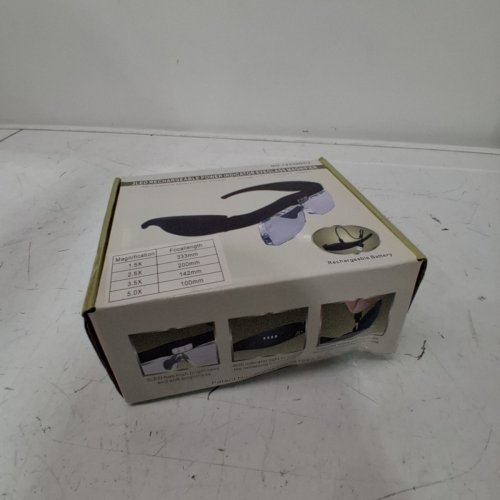 KIMDDO RECHARGEABLE LED MAGNIFYING GLASSES HEADSET - 1.5X-5X - BLACK image 4