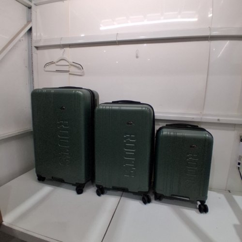 3PC ROOTS COUNTRYSIDE HARDSIDE LUGGAGE SET WITH TSA LOCK- 21", 27", 31" - GREEN (MODEL: 1872940) image 2