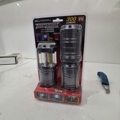 3PK BELL+HOWELL MINI LANTERNS - 300 LM - BLACK (ITEM: 2559FEGG) image 3