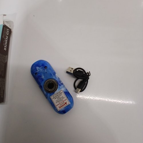 CAT PET LASER POINTER TOY WITH FLASHLIGHT AND SPINNER - BLUE/MULTIPLE PATTERNS (MODEL: TBEEK9129) image 3