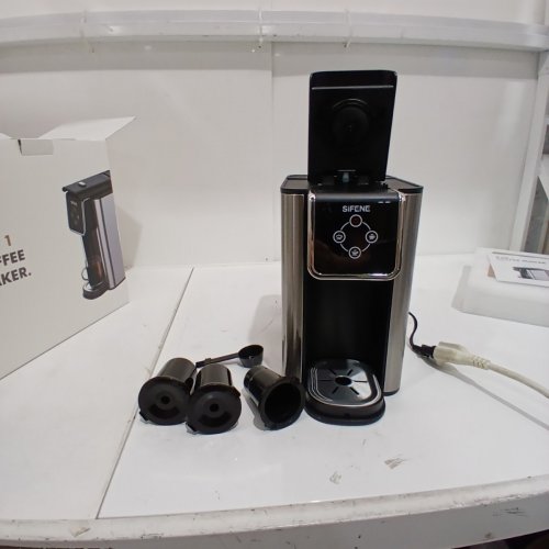 SIFENE 3-IN-1 SINGLE SERVE COFFEE MAKER - BLACK/SILVER (MODEL: KC101) image 3