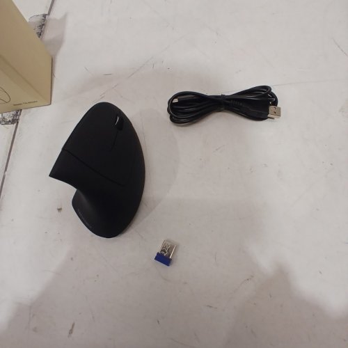 TECKNET RECHARGABLE WIRELESS ERGONOMIC BLUETOOTH VERTICAL MOUSE - BLACK - (MODEL:TK-MS007) image 3