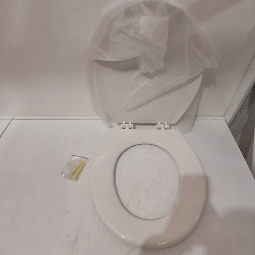 CENTOCO ROUND CENTOCORE MOLDED HEAVY DUTY TOILET SEAT - 17" - WHITE (MODEL: DS700-001) image 2