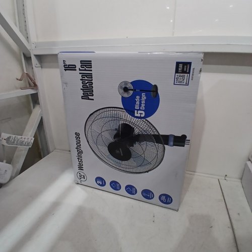 WESTINGHOUSE ADJUSTABLE HEIGHT OSCILLATING PEDESTAL FAN - 16" - BLACK (MODEL: WSFSB1601BL) image 5