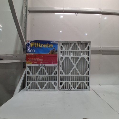2PK 3M FILTRETE AIR FILTER MPR 1000 MICRO ALLERGEN DEFENSE DEEP PLEATED - 16" X 25" X 5" - WHITE image 2