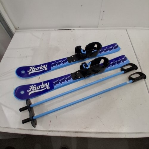 KID'S HURLEY SNOW WHIZ BEGINNER SKI SET - 27.25" - BLUE (MODEL: 190501F) image 2