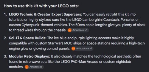 LIGHTING KIT LEGO LED LIGHTS KIT COMPATIBLE FOR OWN CREATIONS, LEGO TECHNIC, CYBERPUNK AND SCI-FI image 3