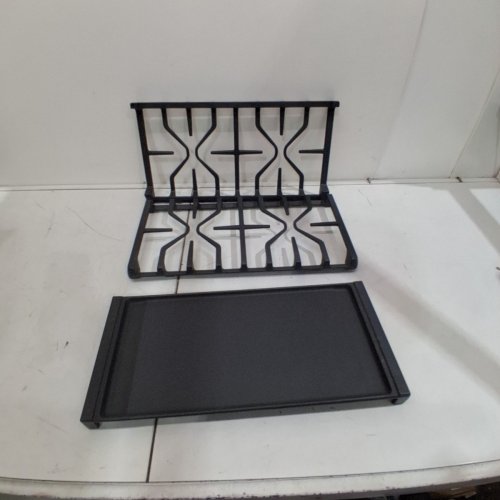 3PC FLAMEDUTY SIDE GRATES AND GRIDDLE REPLACEMENT FOR GE GENERAL ELECTRIC STOVE - BLACK (MODEL: WB31X27151) image 3