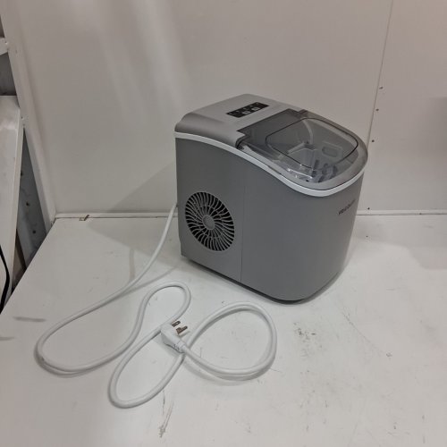 FRIGIDAIRE COMPACT COUNTERTOP ELECTRIC ICE MAKER - MAKES 26LBS OF ICE/DAY - SILVER (MODEL: EFIC189-B-SILVER) image 3