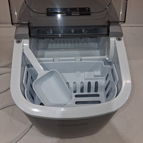 FRIGIDAIRE COMPACT COUNTERTOP ELECTRIC ICE MAKER - MAKES 26LBS OF ICE/DAY - SILVER (MODEL: EFIC189-B-SILVER) image 4