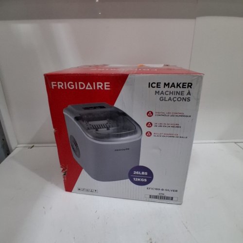 FRIGIDAIRE COMPACT COUNTERTOP ELECTRIC ICE MAKER - MAKES 26LBS OF ICE/DAY - SILVER (MODEL: EFIC189-B-SILVER) image 5