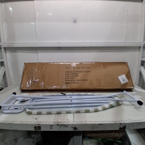 METAL IRONING BOARD- 53" - GREEN AND CREAM PLAID (MODEL: RYP1343HT-19-28Y) image 3