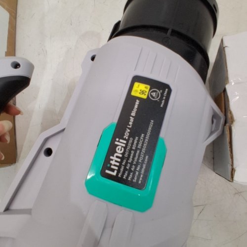 LITHELI CORDLESS ELECTRIC LEAF BLOWER WITH CHARGER - 20V (MODEL: D07102150) image 3