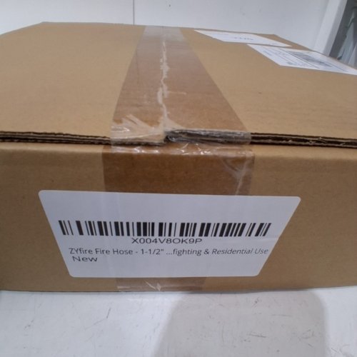 ZYFIRE SINGLE JACKET FIRE HOSE - NST/NH COUPLING - TPU LINED - 1.5" X 50FT/400PSI - WHITE image 3