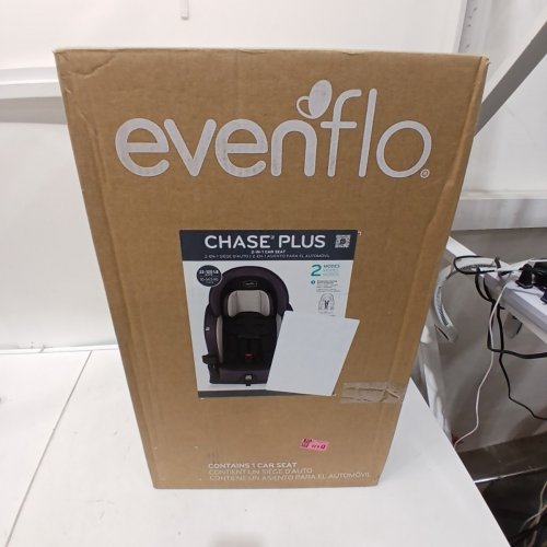 EVENFLO CHASE PLUS 2-IN-1 BOOSTER CAR SEAT FOR KIDS, 5-POINT HARNESS CONVERTS TO HIGH BACK BOOSTER - HURON/BLACK/GREY (MODEL: 30712344C) image 5