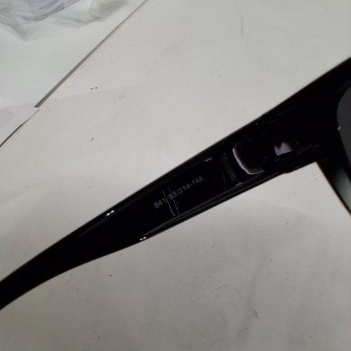 WOMENS RECTANGLE FRAME SUNGLASSES - BLACK image 2