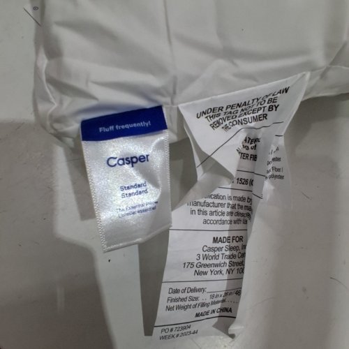 CASPER "THE ESSENTIAL PILLOW" - STANDARD 26" X 18" - WHITE (MODEL: 1372222) image 4