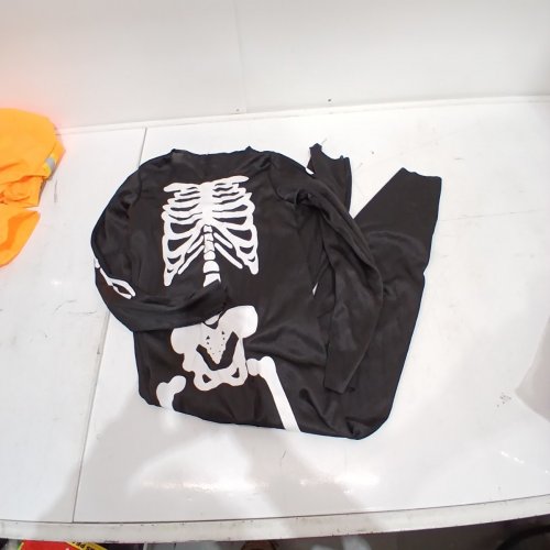 BOYS PARTYHOLIC SKELEBONES COSTUME JUMPSUIT - ONE SIZE - BLACK / WHITE image 2
