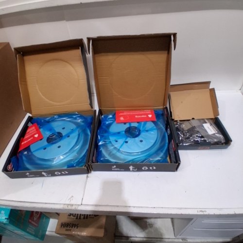 2PK CMX REAR DISC BRAKE ROTOR FOR VARIOUS NISSAN ARMADA & INFINITI QX56/QX80 MODELS + SET OF BRAKE PADS - (MODEL: 8-980866) image 2