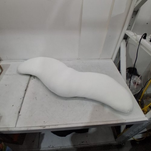 MELLOW SOFT ERGONOMIC BODY PILLOW - 44" X 14" - WHITE image 4