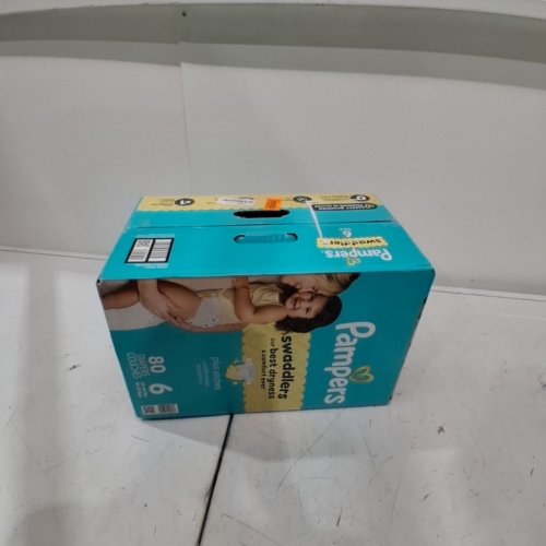 80PK PAMPERS SWADDLERS DIAPERS - SIZE 6 image 2