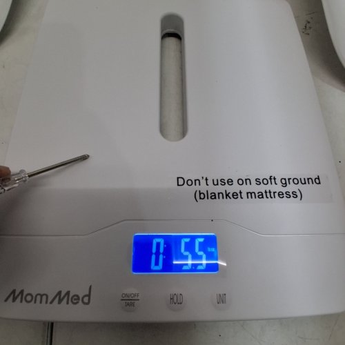 MOMMED MULTI FUNCTION BABY SCALE - 220LB MAX WEIGHT - WHITE image 3