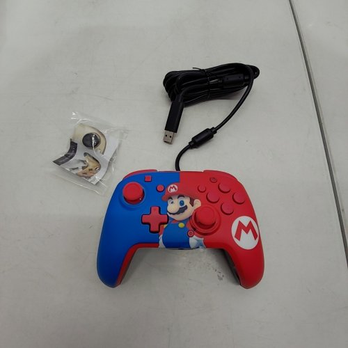 PDP GAMING NINTENDO SWITCH FACEOFF DELUXE+ AUDIO WIRED CONTROLLER - POWER POSE MARIO image 2