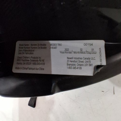 GRACO SNUGRIDE 35 LITE CAR SEAT *SEAT ONLY* - BLACK/GREY (MODEL: 2185487) image 2