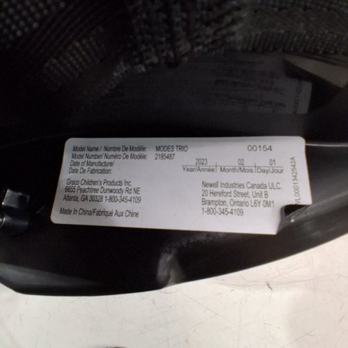 GRACO SNUGRIDE 35 LITE CAR SEAT *SEAT ONLY* - BLACK/GREY (MODEL: 2185487) image 3