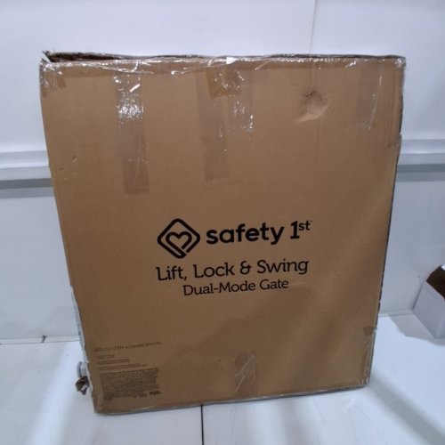SAFETY 1ST LIFT, LOCK & SWING DUAL-MODE GATE - 28" - 42" X 26" - GREY (MODEL: GA048CWHOF1) image 5