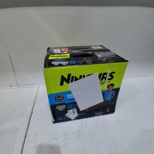 44PK BOY'S NINJAMAS LEAKPROOF DISPOSABLE NIGHTTIME UNDERWEAR - SMALL/MEDIUM (38-70LBS) image 3