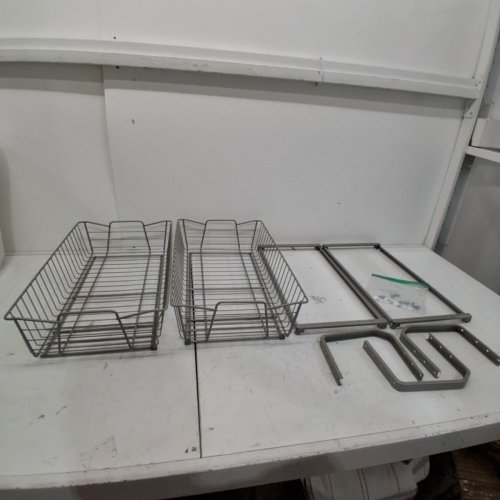 CLOSETMAID TWO TIER WIDE KITCHEN CABINET ORGANIZER - 11" - NICKEL (STYLE: 3088) image 3