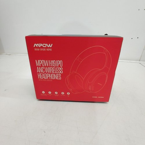 MPOW H19 IPO ACTIVE NOISE CANCELLING WIRELESS BLUETOOTH 5.0 HEADPHONES - BLACK (MODEL: BH388A) image 3