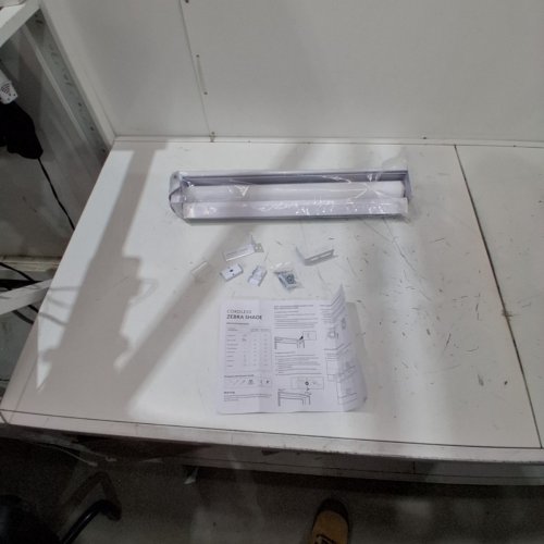 CORDLESS ZEBRA ROLLER SHADE - 21" X 72" - WHITE image 3