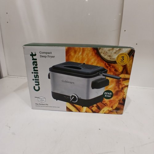 CUISINART COMPACT STAINLESS STEEL DEEP FRYER - SILVER (CDF-100C) image 4