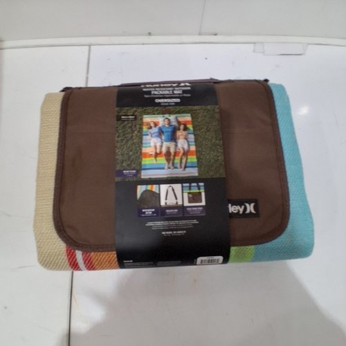 HURLEY STRIP DESIGN OUTDOOR WATER-RESISTANT CAMPING MAT - 60"X90" - MULTICOLOUR (MODEL: 169606F) image 3