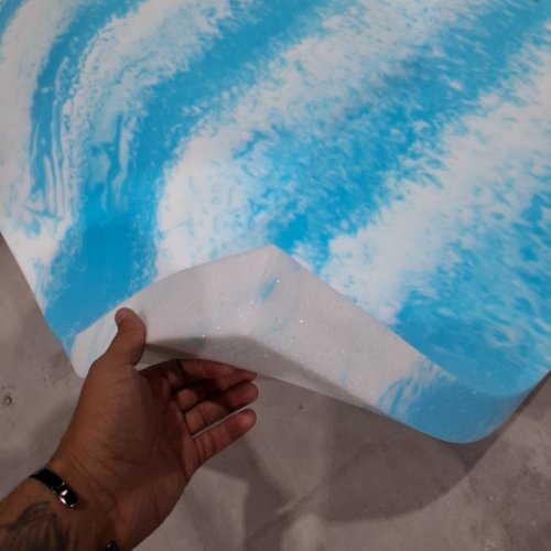 MEMORY FOAM GEL VENTILATED MATTRESS TOPPER - 2" KING - BLUE image 3