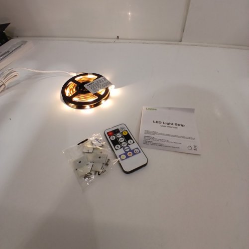 LEPRO FLEXIBLE LED STRIP LIGHTS - 12V - 16.4FT - WARM WHITE image 2