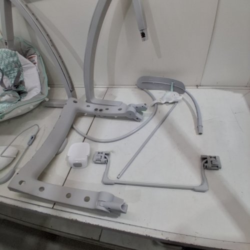 INGENUITY 3-IN-1 KEEP COZY GROW WITH ME VIBRATING BABY BOUNCER, ROCKER & CHAIR - 40LBS CAPACITY - WEAVER THEME GREY/WHITE/GREEN (MODEL: ‎12428) image 4