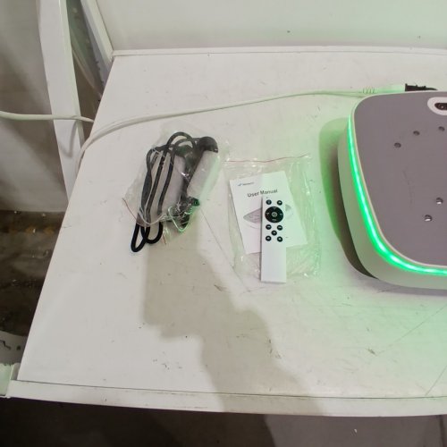 MERACH VIBRATION PLATE EXERCISE MACHINE - VIBRATING PLATE WITH 2 TENSION ROPES AND LED DISPLAY FOR HOME WORKOUT - WHITE (MODEL: MR-2439) image 6