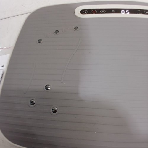 MERACH VIBRATION PLATE EXERCISE MACHINE - VIBRATING PLATE WITH 2 TENSION ROPES AND LED DISPLAY FOR HOME WORKOUT - WHITE (MODEL: MR-2439) image 7