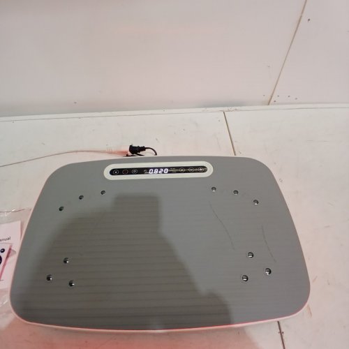MERACH VIBRATION PLATE EXERCISE MACHINE - VIBRATING PLATE WITH 2 TENSION ROPES AND LED DISPLAY FOR HOME WORKOUT - WHITE (MODEL: MR-2439) image 9